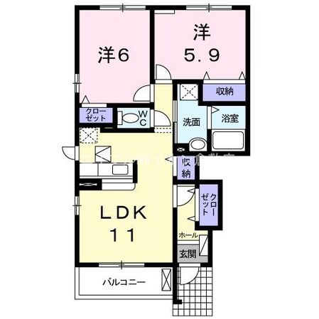 グラシオッソⅡの物件間取画像